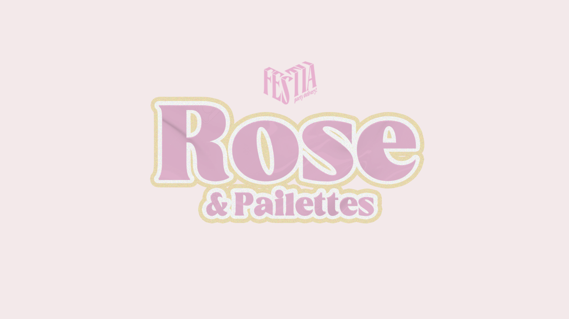 Rose & Paillettes recto