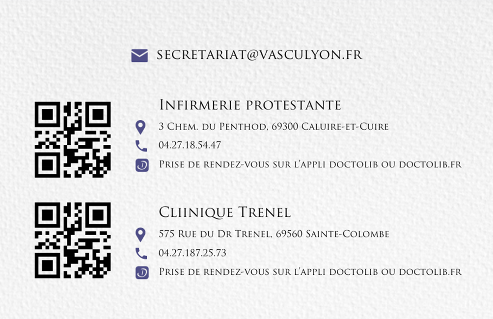 Verso carte de visite